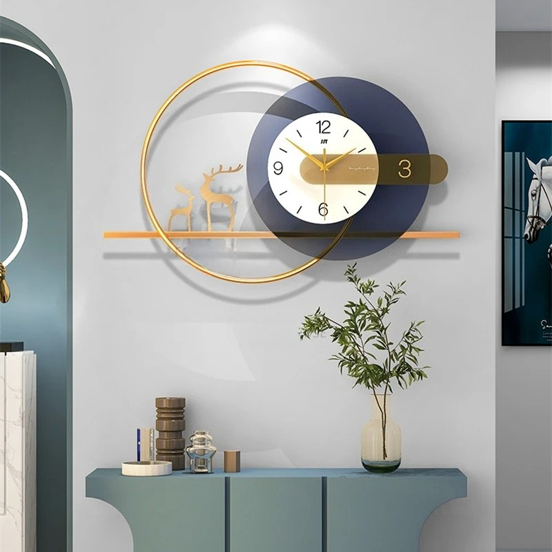 นาฬิกาแขวนผนังโลหะทันสมัย เฟอร - Resin Art Wall Clock บทวิจารณ์และราคา