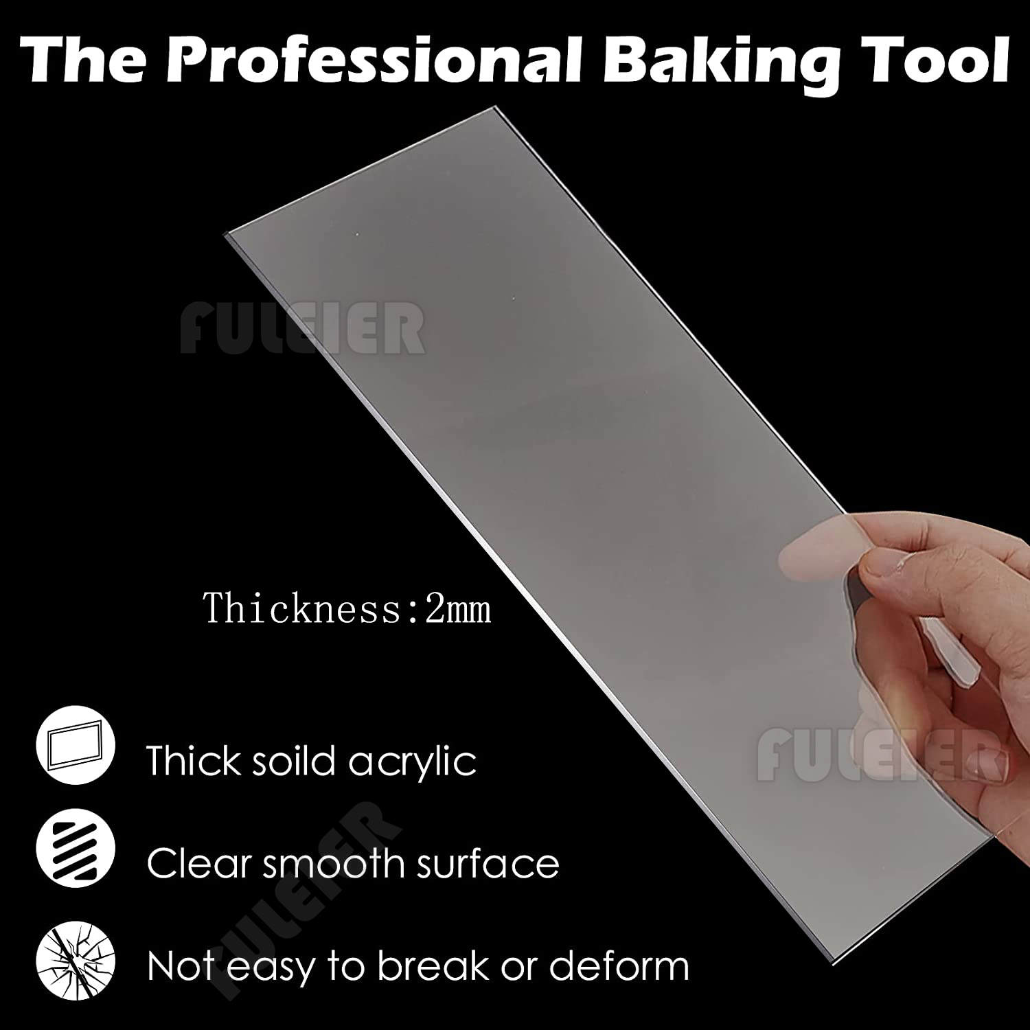 2Pcs สี่เหลี่ยมผืนผ้าอะคริลิค  - Tray Mold Rectangle บทวิจารณ์และราคา