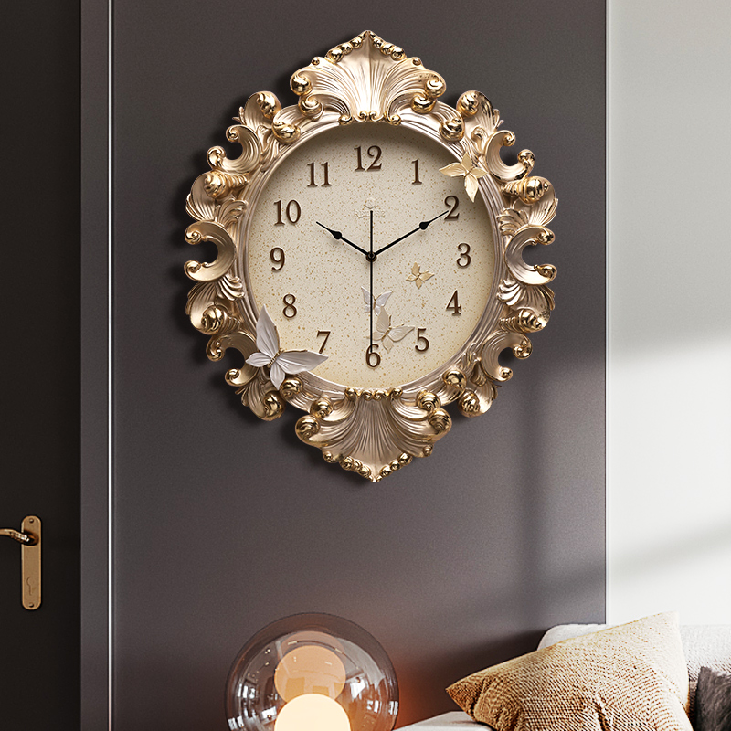 นาฬิกาแขวนผนังสไตล์ยุโรป นาฬิก - Resin Art Wall Clock บทวิจารณ์และราคา